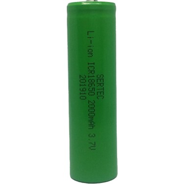 18650 3.7 V 2000 Mah Şarjlı Li-Ion Pil