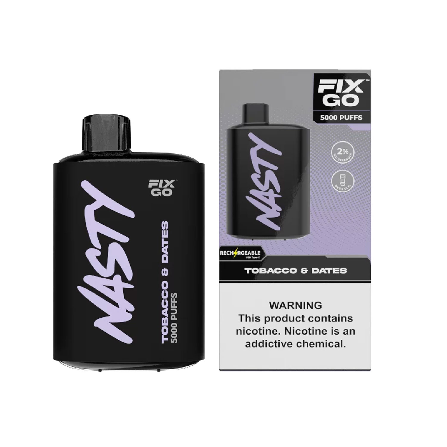Nasty Fix GO Vanilla Cuban Tobacco 5000 Puff