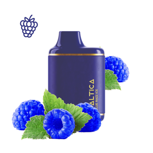 Saltica Leather 7000 Blue Razz Ice Disposable Vape Bar