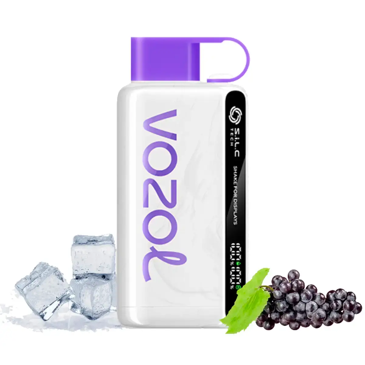 Vozol Star 12000 Puff Grape ice Ekranlı